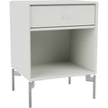 Thumbnail photo of Dream Nightstand - Nordic / Matt Chrome Legs - Bedside tables - Peter J. Lassen - Grey - Mdf