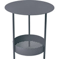 Salsa Pedestal Table, Anthracite - Small Tables & Side Tables Outdoor - Goula / Figuera - Grey - Metal