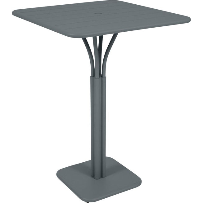 Photo of Luxembourg High Table Storm Grey 26 - Outdoor Dining Table - Frédéric Sofia - Grey - Metal