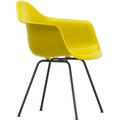 Eames Plastic Armchair Dax - 34 Mustard - Basic Dark Base - Matstolar - Charles & Ray Eames - Gul - Metall/plast