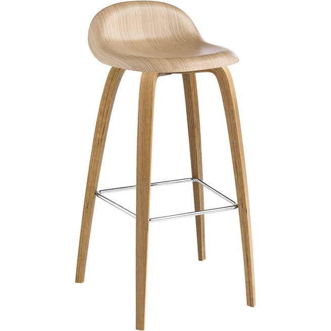 Photo of 3d Counter Stool Wood Base 65 cm