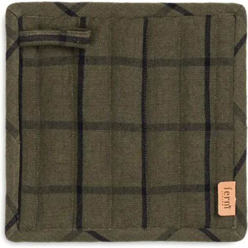 Photo of Hale Pot Holders - Grydelapper - Sand/black - W: 20 X H: 20 X D: 1 Cm