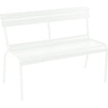 Thumbnail photo of Luxembourg Bench With Backrest Cotton White 01 - Garden Benches - Frédéric Sofia - White - Metal