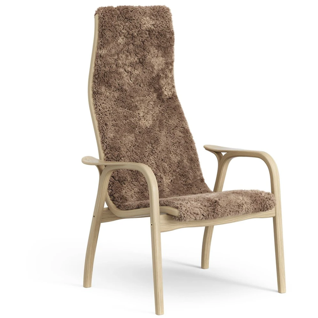 Photo of Lamini Children's Arm Chair Laquered Oak/sheep Skin