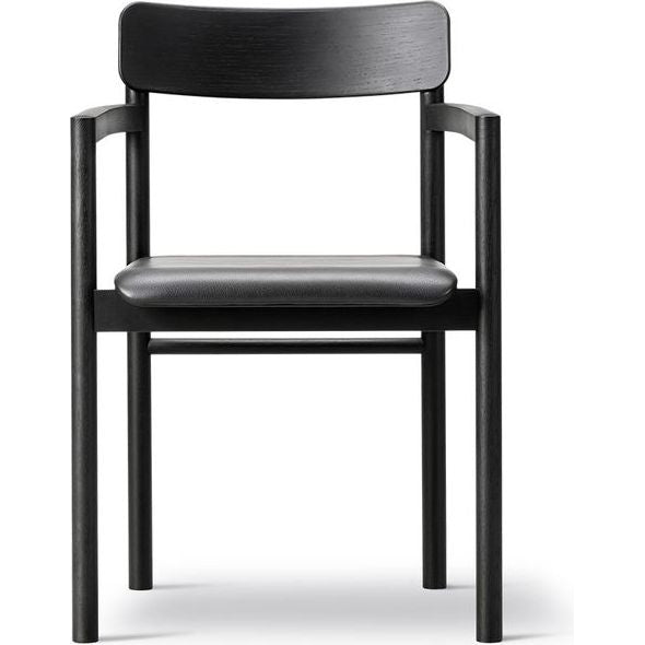 Photo of Post Chair 3446 By Cecilie Manz - Spisebordsstol - Primo 88 Black / Black Lacquered Oak - W54 X D49,5 X H79,5 X Sh46,5 Cm