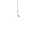 Thumbnail photo of Petalii 1 Pendant Small White/polished Brass