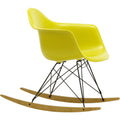 Eames Plastic Armchair Rar - 34 Mustard - Basic Dark Base - Golden Maple - Matstolar - Charles & Ray Eames - Gul - Metall/trä/plast