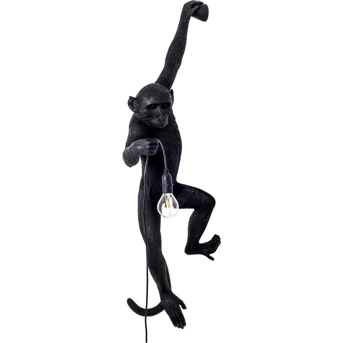 Photo of Monkey Lamp Outdoor Hanging Left Hand/black - Vägglampor - Marcantonio Raimondi Malerba - Svart