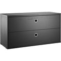Thumbnail photo of String drawer unit 78x30, Black stained ash - Shelving - Nils Strinning - Black - Wood
