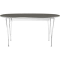 Thumbnail photo of B620 Superellipse Extendable, Laminate, Grey, Chrome - Dining Table - Arne Jacobsen,bruno Mathsson,piet Hein