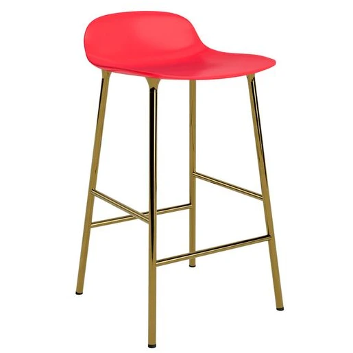 Photo of Form Bar Stool 65 Cm Brass