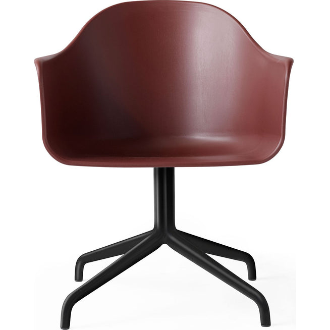 Photo of Harbour Swivel Chair Black Aluminium Shell Burned Red - Skrivbordsstolar - Norm Architects - Röd