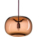 Thumbnail photo of Pebble Ceiling Lamp Chubby, Oxblood/Glass - Pendant Lights - Joel Karlsson - Red