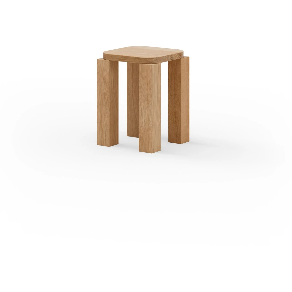 Atlas Stool Natural Oak