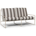 Thumbnail photo of Desert 2-seater - Havesofa - Stripe - Cashmere/chocolate - W156 X H78 X D85 Cm