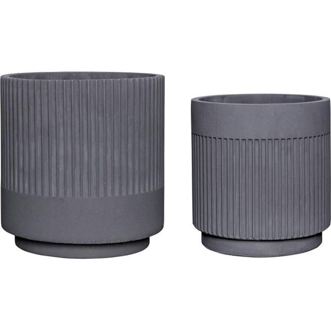 Photo of Drywall pots grey - set of 2 pieces