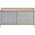 Thumbnail photo of Enfold Sideboard Low, Oak/grey - Sideboards - Thomas Bentzen - Grå - Metall/trä