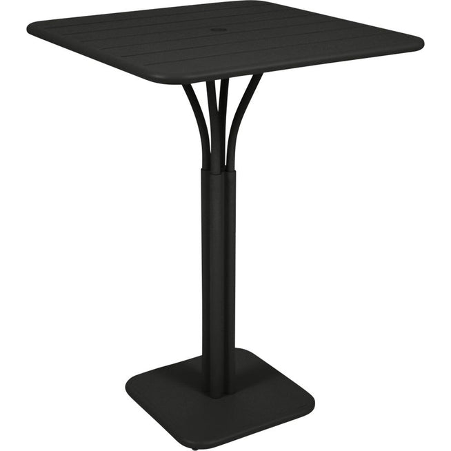 Photo of Luxembourg High Table Liquorice 42 - Outdoor Dining Table - Frédéric Sofia - Black - Metal