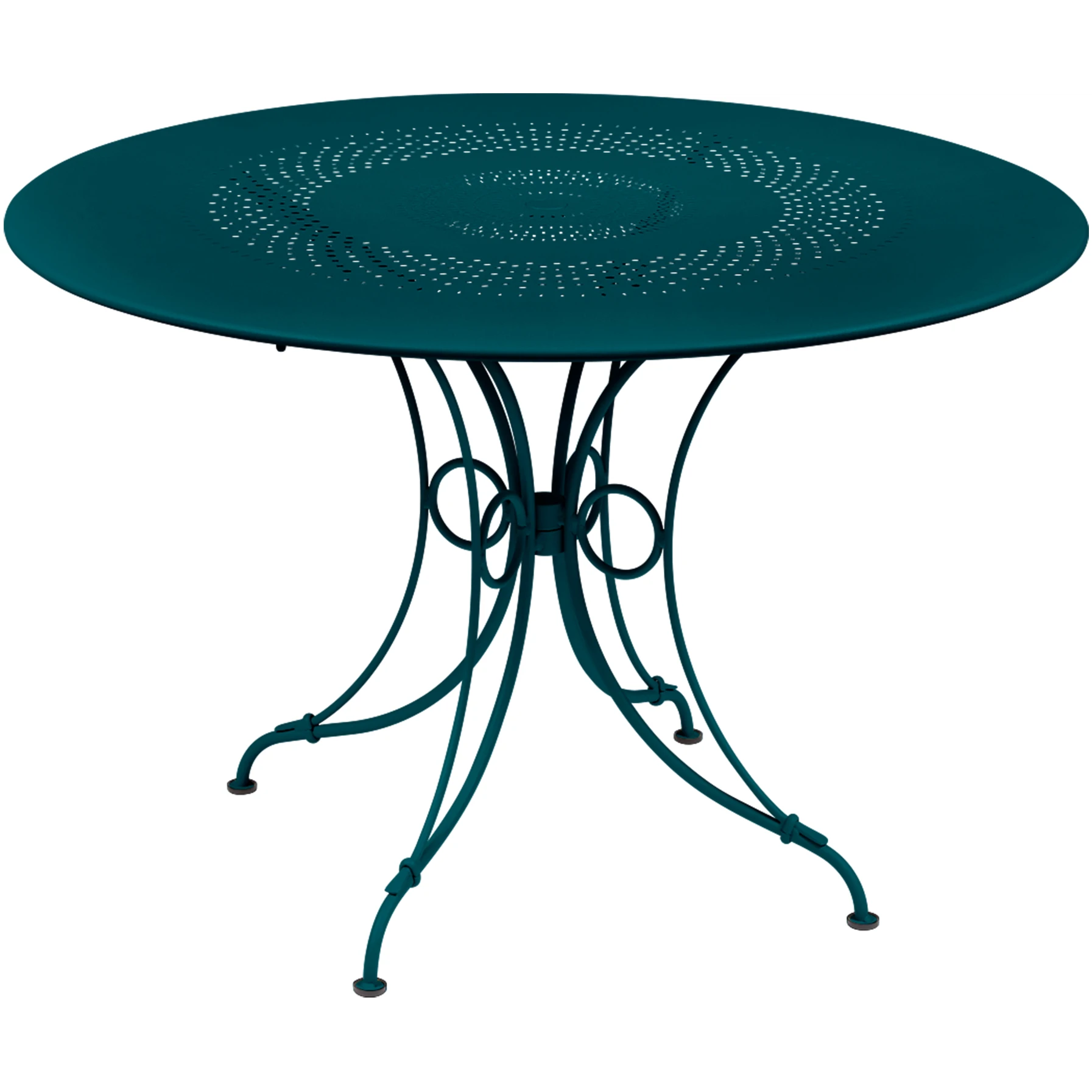 1900 Table Ø 117 cm, Acapulco Blue - Outdoor dining table - Blue - Metal