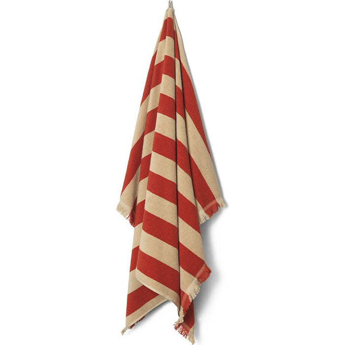 Photo of Alee Towel - Håndklæde - Light Camel / Red /