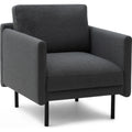 Thumbnail photo of Rar Armchair - Lænestol - Re-born Dark Grey - W79 X D87 X H81 Cm