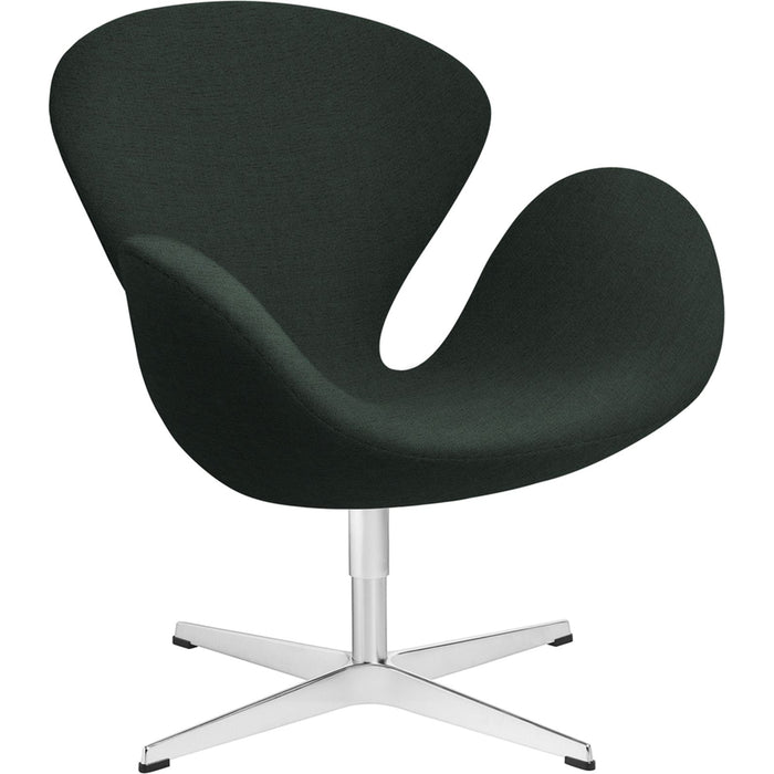 Photo of 3320 Swan Lounge Chair | Fabric | Satin Polished Steel Stand