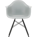 Eames Plastic Armchair Daw - 24 Light Grey - Black Maple - Matstolar - Charles & Ray Eames - Grå - Metall/trä/plast