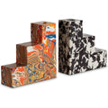 Swirl Stepped Bookends - Bookends & Newspaper Stands - Multicolor