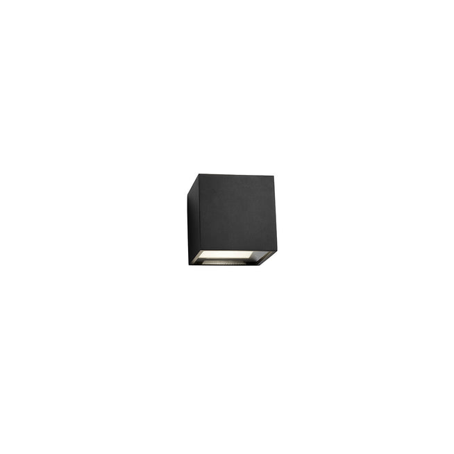 Photo of Cube Xl Up/down, Black, 2x7,2w Led, Ip54, 3000k - Vägglampor - Ronni Gol - Svart