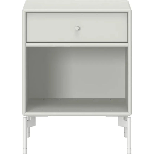 Photo of Dream Nightstand - Nordic / Matt Chrome Legs - Bedside tables - Peter J. Lassen - Grey - Mdf