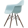 Eames Plastic Armchair Daw - 23 Ice Grey - Dark Maple - Matstolar - Charles & Ray Eames - Grå - Metall/trä/plast