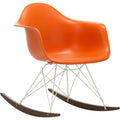 Eames Plastic Armchair Rar - 43 Rusty Orange - White Base - Dark Maple - Matstolar - Charles & Ray Eames - Orange - Metall/trä/plast