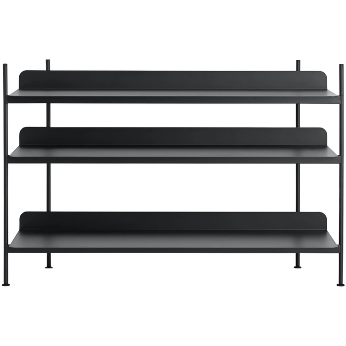Photo of Compile Shelving System/configuration 2, Black - Shelving System - Cecilie Manz - Black - Metal