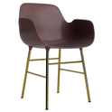 Form Armchair Steel - Spisebordsstol - Brass /