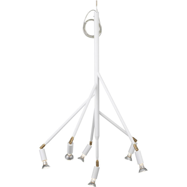 Photo of Kvist Ceiling lamp, white structure, 6 arms - chandeliers - Jonas Bohlin - white