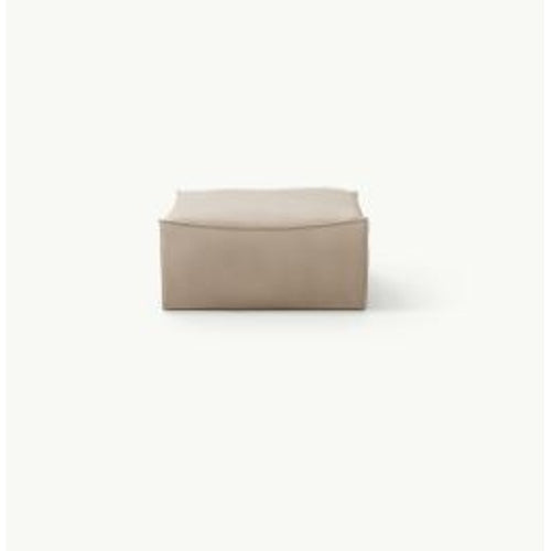 Photo of Catena Pouf Square - Rich Linen - Natural