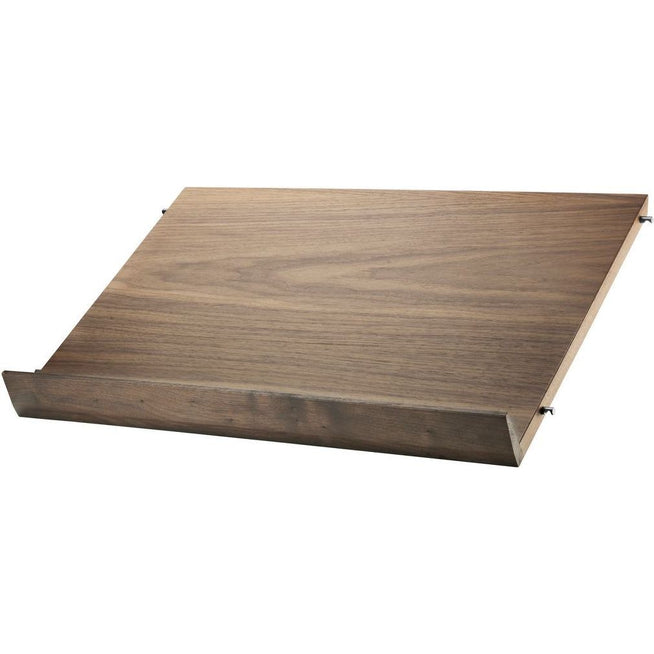 Photo of String Magazine Shelf Wood - Walnut - Shelving - Nils Strinning - Wood Coloured - Wood