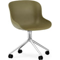 Thumbnail photo of Hyg Chair Swivel 4w - Kontorstol - Olive - Aluminium - H: 84 X L: 54 X D: 53,5 X Sh: 46 Cm