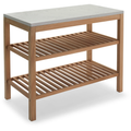 Pantry Module 2 - Small Tables & Side Tables Outdoor - Maria Zachariae - Green, Wood Colored - Metal/Wood