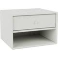 Thumbnail photo of Dash Nightstand, Suspension Rail - Nordic - Bedside Table - Peter J. Lassen - Grey - Mdf