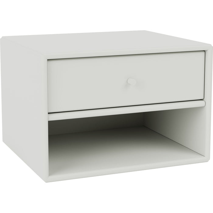 Photo of Dash Nightstand, Suspension Rail - Nordic - Bedside Table - Peter J. Lassen - Grey - Mdf