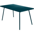 Thumbnail photo of Luxembourg Table 143 x 80 cm, Acapulco Blue - Outdoor dining table - Frédéric Sofia - Blue - Metal