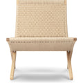 Thumbnail photo of Mg501 Cuba Folding Armchair Oak Stand Natural Paper