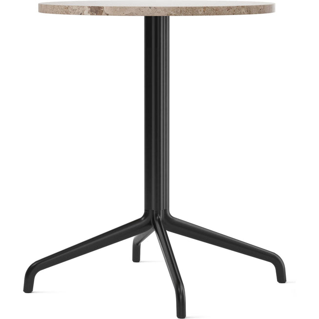 Photo of Harbour Column Dining Table 4-star - Black/sand - Ø60 Cm - Matbord - Norm Architects - Beige,svart - Metall/sten