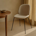 Thumbnail photo of Beetle Dining Chair, Fully Upholstered, Plastic Base
