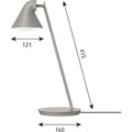 Thumbnail photo of NJP Mini Table Lamp Light Grey