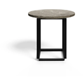 Thumbnail photo of Florence Side Table Gris Du Marais Marble. Ø50 Cm. Black Stand