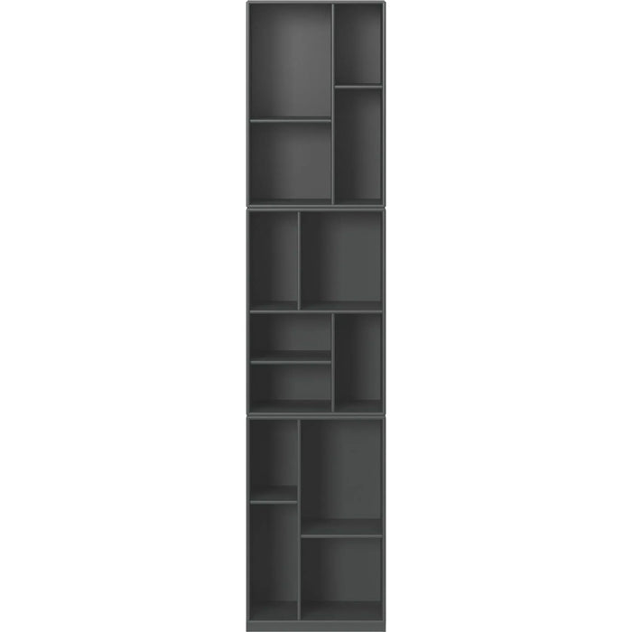 Photo of Loom Slim Bookcase, Plinth H3 Cm - Anthracite - Bokhyllor - Peter J. Lassen - Svart - Mdf