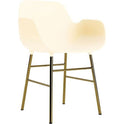 Form Armchair Steel - Spisebordsstol - Brass /