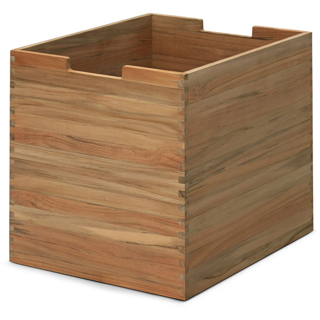 Photo of Cutter High Teak - Small Storage - Niels Hvass - Wood-coloured